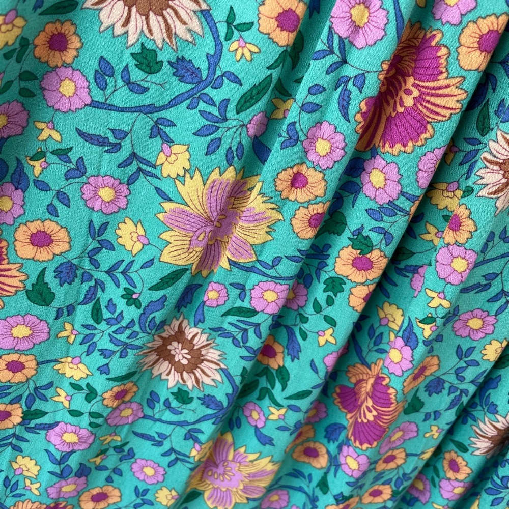 🌾 Spell and the Gypsy folk town turquoise midi dress - Picture 9 of 9